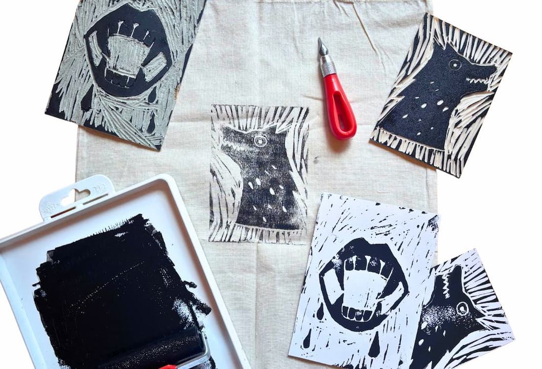 Night Bites – Prints After Dark: A Gothic Lino Printing Workshop