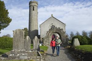 Castledermot Round Tower & High Cross & St. David's Graveyard