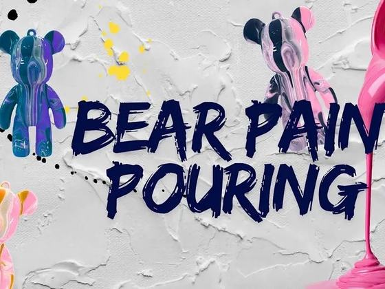 Bear Paint Pouring