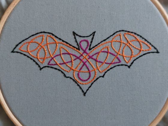 DUBLIN BY DUSK: Crafted Encounters - Embroidery Workshop: Make a Celtic Bat