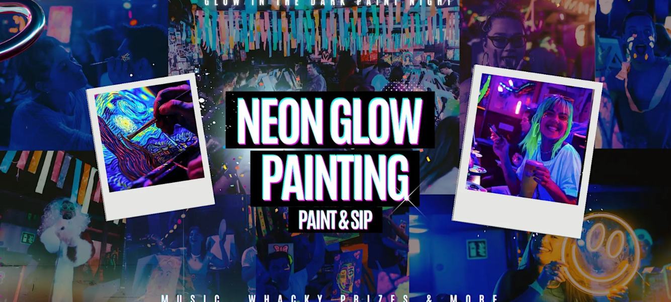 Neon Painting: Alice in Wonderland