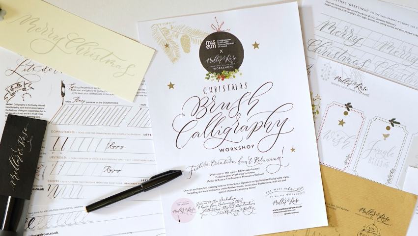 Crafted Encounters: Christmas Calligraphy Workshop