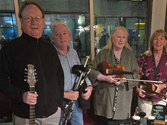 Gay McKeon, Mary Corcoran, Roma Casey & Tom McDonagh at the Ancient Music Festival