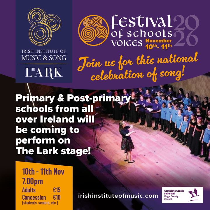 Fingal Festival of School Voices 2026 – Wed 11 November 2026
