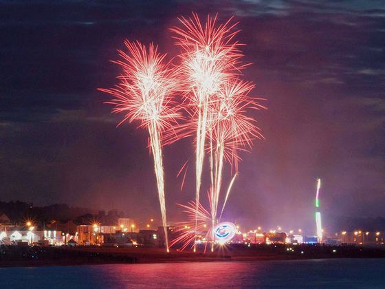 Fireworks Display Bray Seafront