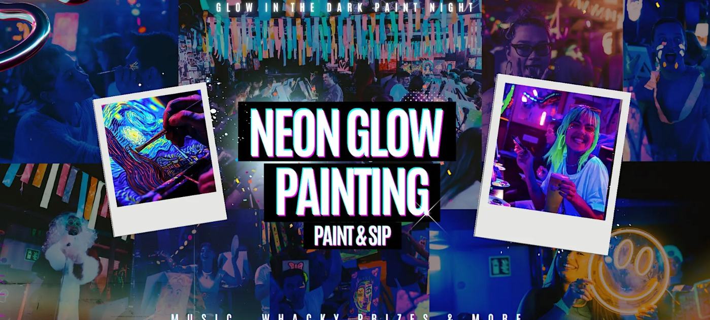 Neon Painting: Magic Mushrooms
