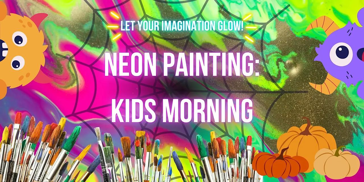 Halloween Kids Morning | Neon Painting