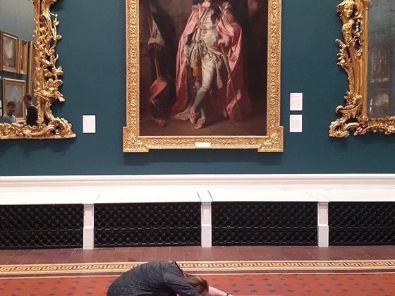 Yoga and meditation at the Gallery