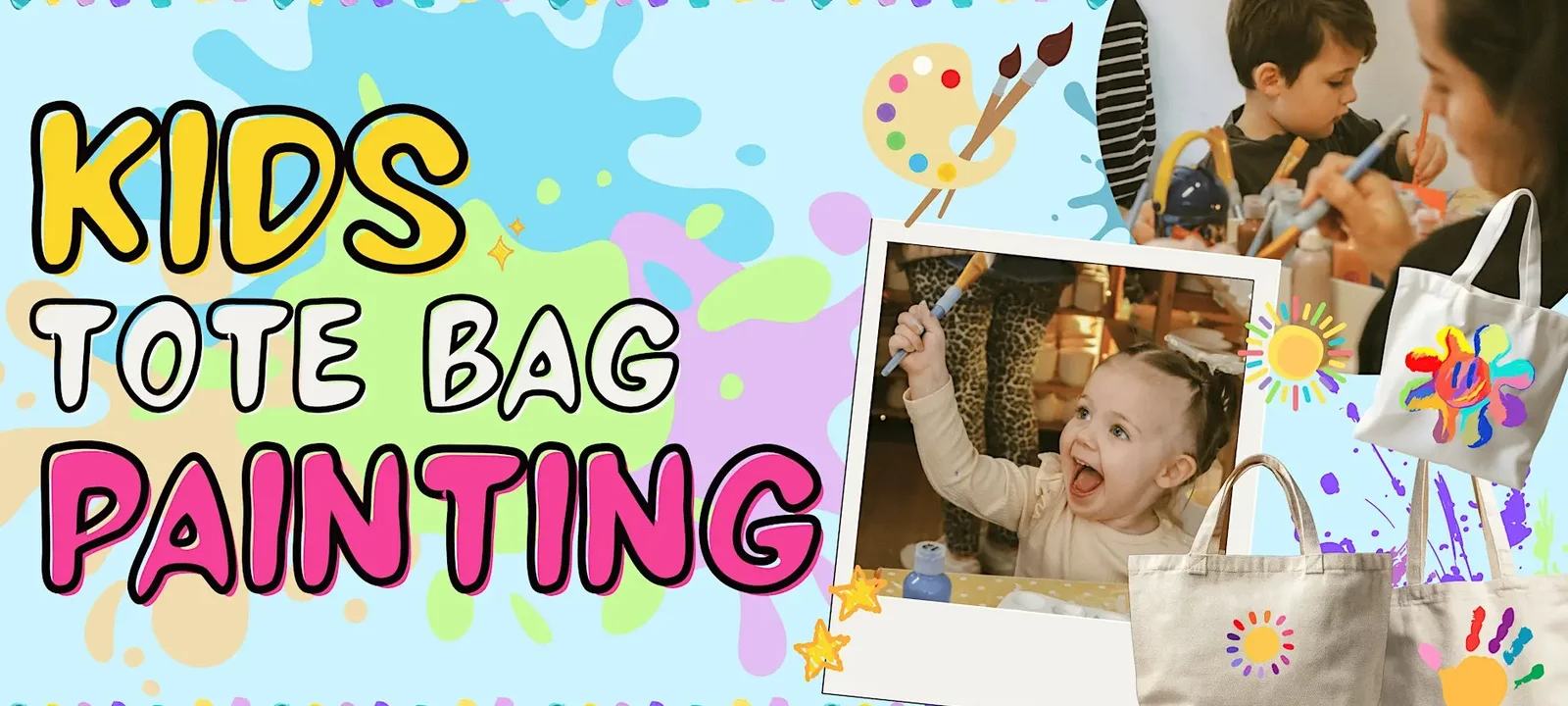 Kids Tote Bag Painting