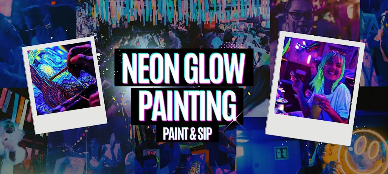 Neon Painting: Cherry Blossoms