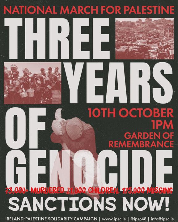 National Demonstration for Palestine: Three Years of Gaza Genocide