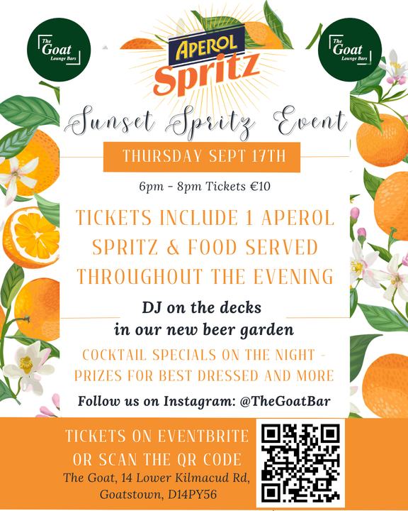 Aperol Spritz Sunset Sessions at The Goat in Goatstown